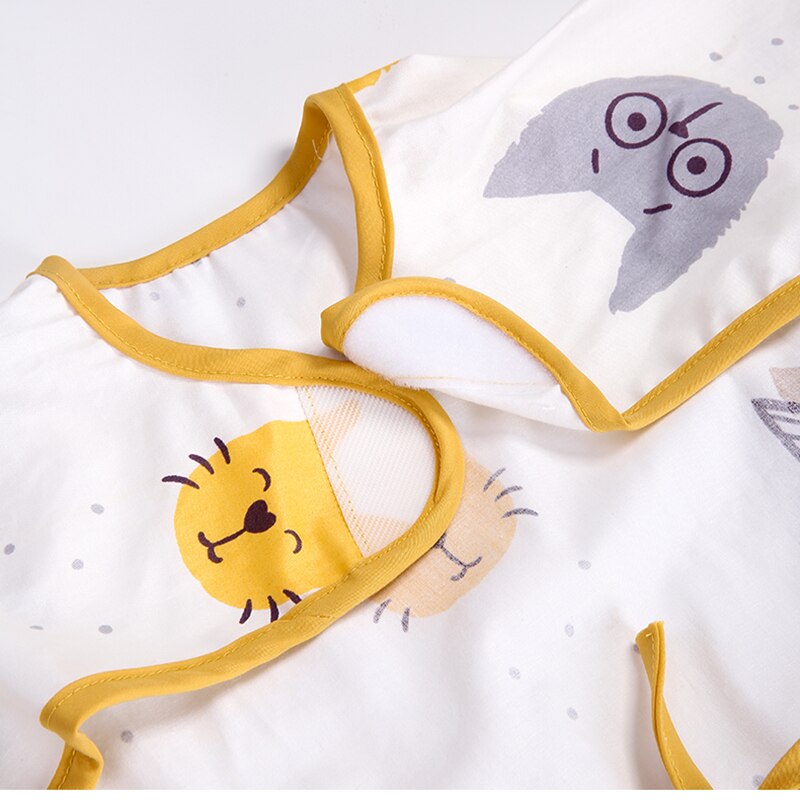 Bavoirs étanches pour bébé, bavettes mignonnes imprimées de dessins animés, tabliers à manches longues