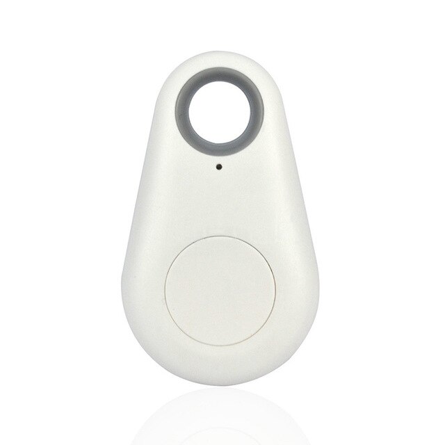 10 Bluetooth inteligente localizador GPS rastreador etiqueta cartera con alarma buscador de llaves llavero Itag Perro Rastreador niño del teléfono del coche de Antipérdida recordar: Blanco