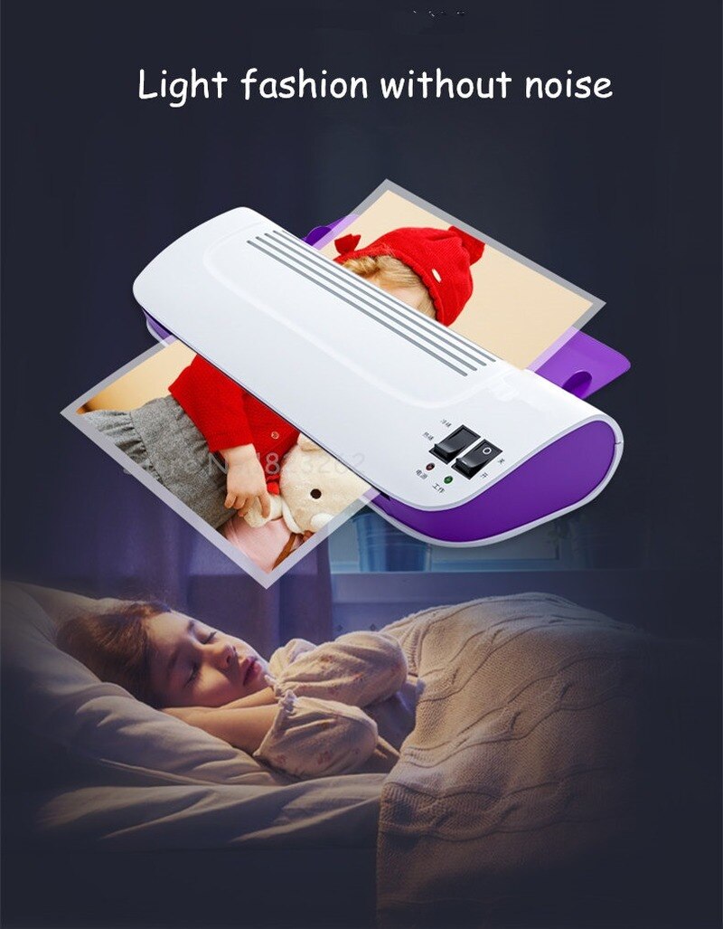 Office Home Glue Machine Small Photo A4 Sealing Machine Photo Mini Cold and Plastic Sealing Machine Mulching Machine