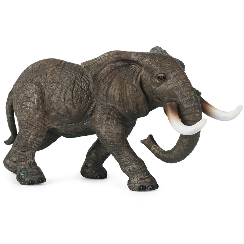 Asiatischer Elefant Zoo Modell Ornament Wilde Tiere Figur Kognitiven Spielzeug für Kinder Kinder Dekoration 2022 Neue PVC AUF LAGER