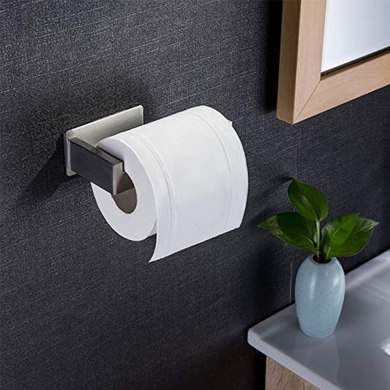 Toiletrolhouder Roestvrij Staal Met Haak Papieren Handdoek Houders Voor Keuken Badkamer Toiletrolhouder Wall Mounted