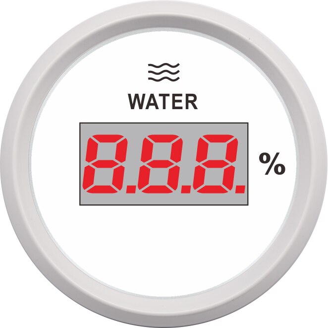 0-190OHM Water Niveau Gauge 52Mm Digital Water Niveau Sensoren Auto Boot Water Tank Level Gauge Met Backlight Voor Brandstof niveau Sensor: WW-0-190 ohm