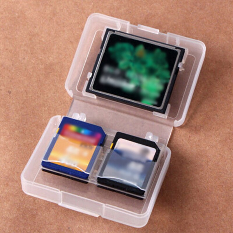 Memory Card Cases CF SD card Cases Universal Memory Box Pack SD MMC/SDHC PRO DUO Memory Card Plastic Storage Jewel Case