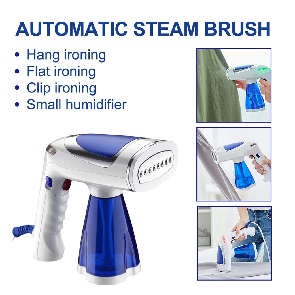 Handheld Steamer 1600W Powerful Garment Steamer Portable Steam Iron Ironing Machine Foldable Compact