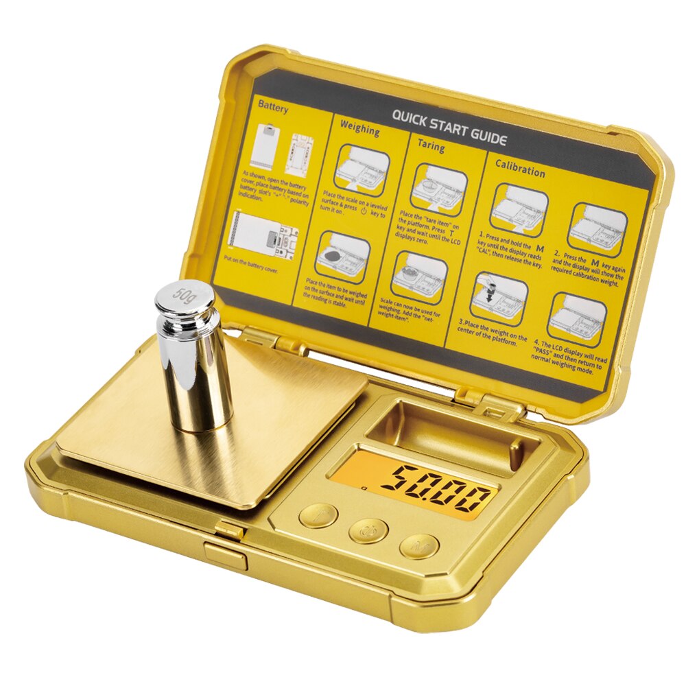 200*0.01g Mini High Precision Digital Portable Jewelry Gold Scale Banlance Weight Tools Electronic Kitchen Machine: golden