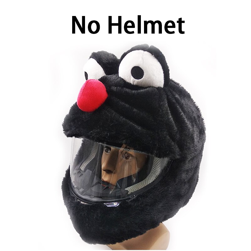Juleplysjdeksel motorsykkelhjelm tilbehør casco moto cascos para moto capacete de motocicleta kask ror: Ødu svart