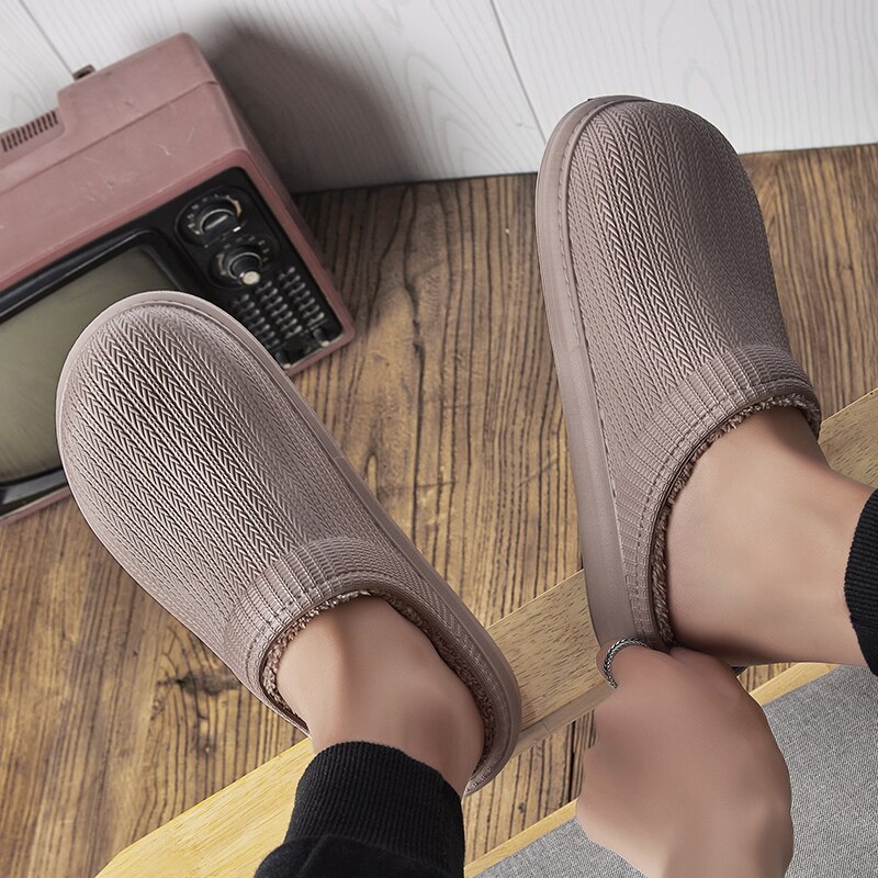 doux pantoufles maison chaussures pour hommes maison en peluche maison pantoufles garder au sandales hommes adulte pantoufle homme hiver chaussures fourrure pantoufles