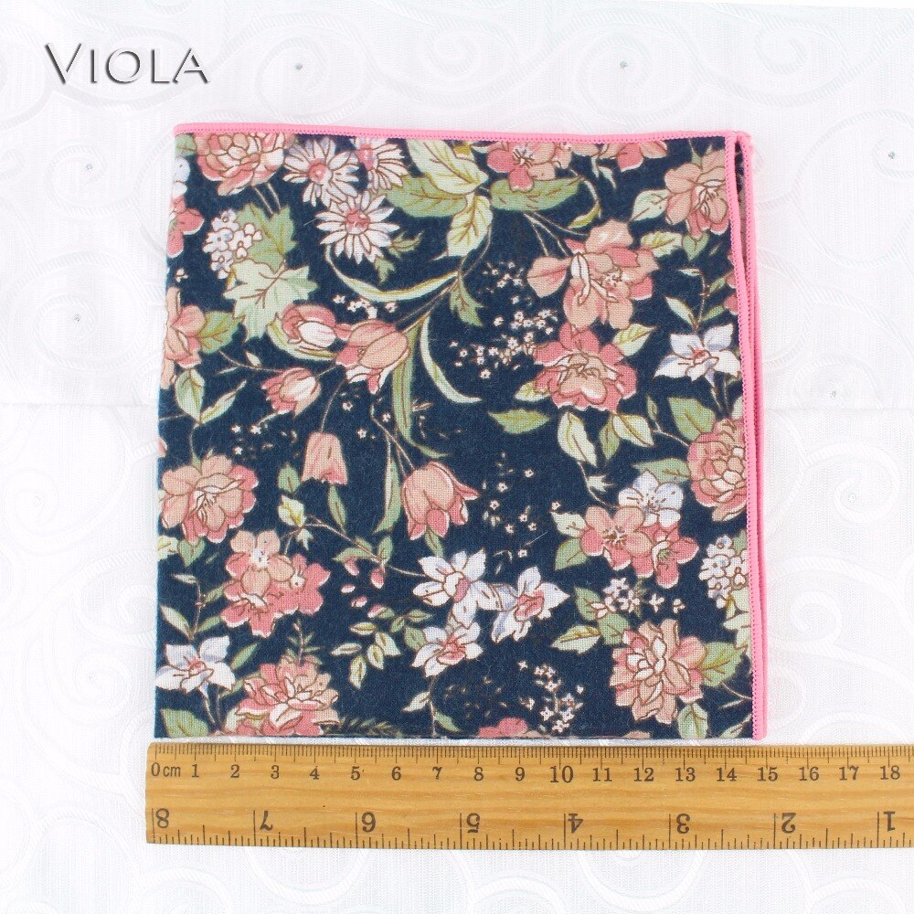 27cm schick Blumen- Gedruckt rege Weiche Taschentuch 100% Baumwolle Frauen &Ampere; Männer Taschentuch Hochzeit Tasche Platz Erwachsenen Zubehör