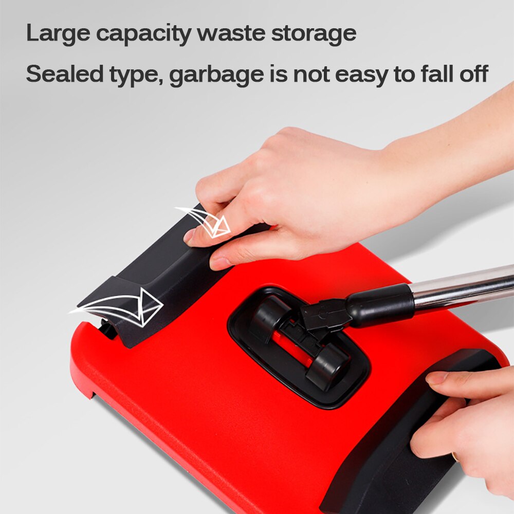 Durable Carpet Floor Sweeper Cleaner Hand Push Automatic Broom For Home Office Carpet Rugs Dust Scraps Paper Cleaning With Brush