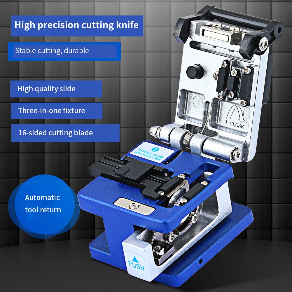 Fiber Cleaver SKL-6C Kabel Snijmes Ftth Glasvezel Mes Gereedschap Cutter Hoge Precisie Fiber Cleavers 16 Oppervlak Mes