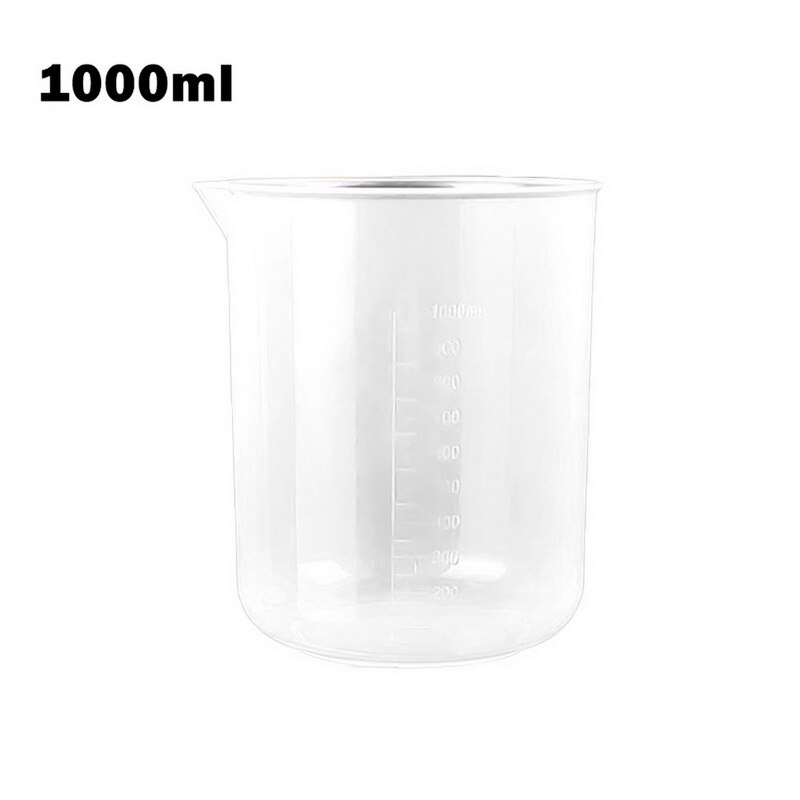 Handleless Plastic Measuring Cups Kitchen Bar Supplies Transparent Plastic Baking Measuring Cup Various Capacities Beaker Liquid: 1pc 1000ml