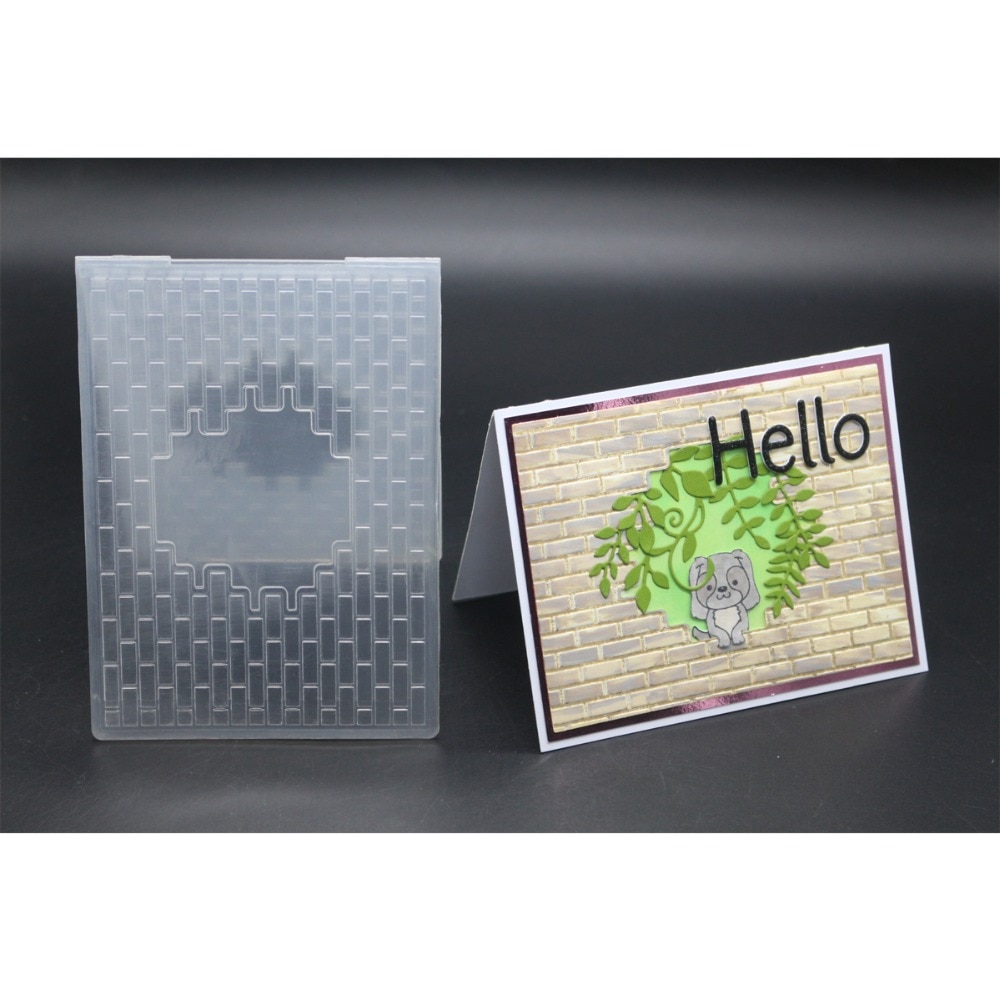 3D Embossing folder with cut DIY Paper Cutting Dies Scrapbooking Plastic Embossing Folder