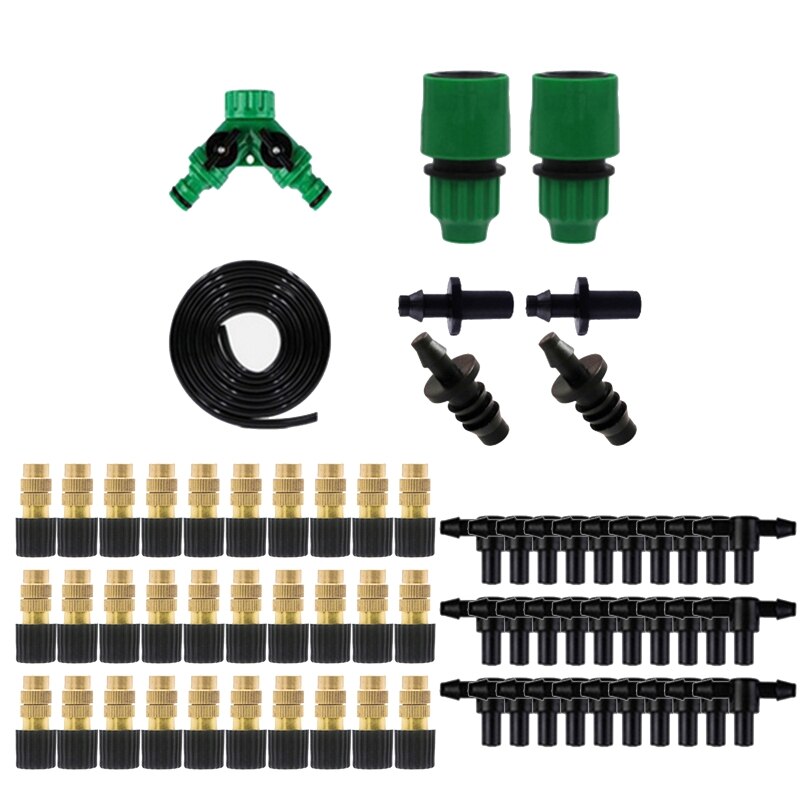 T84E Garden Watering System Irrigation Spray Sprinkler Set Potted Drip Irrigation Kit