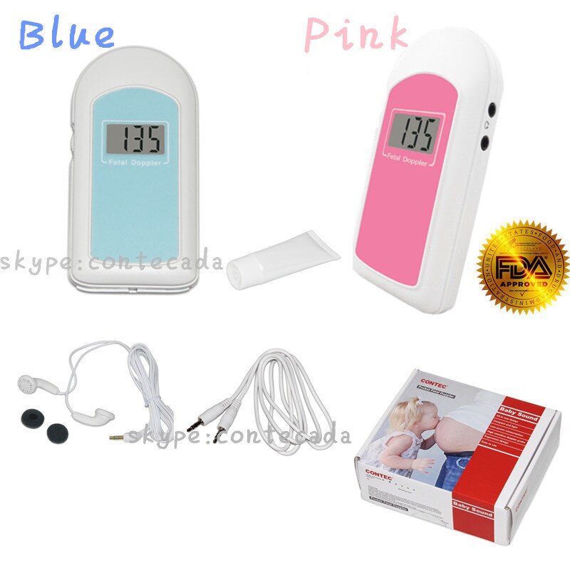 Contec Babysounda/B/C Baby Hartslag Foetale Doppler Prenatale Monitor + Gel Pocket Fetal Doppler