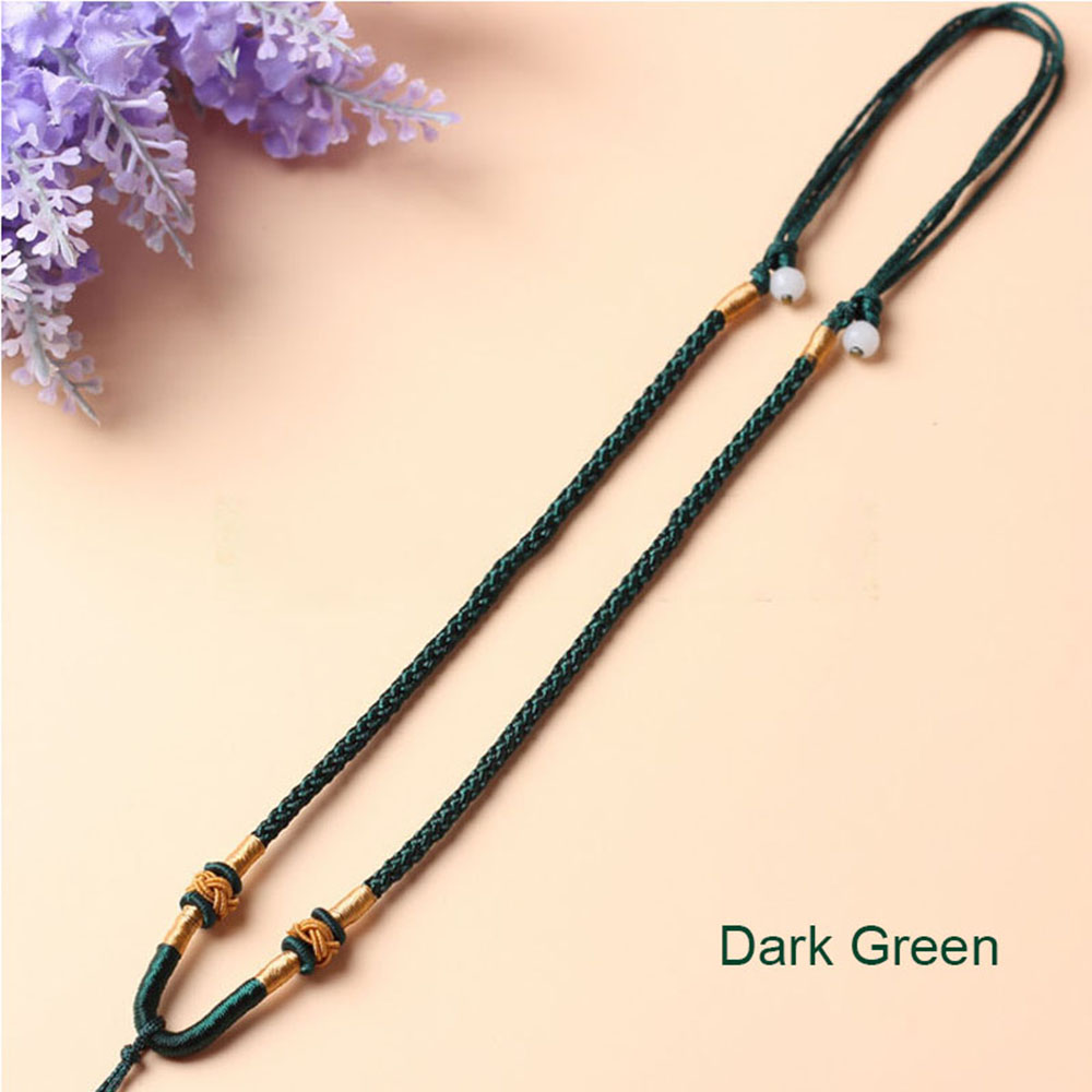 Oppoaqui pingente corda de cristal, pingente corda de malha, 1 peça, acessórios de joias para mulher, moda 2020: Dark green