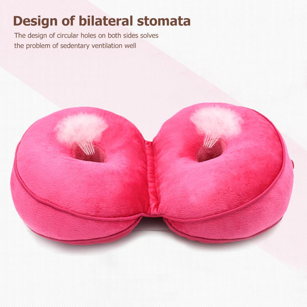 Dual Comfort Orthopedic Cushion Pelvis Pillow Lift Hips Up Seat Cushion Multifunction, for Pressure Relief
