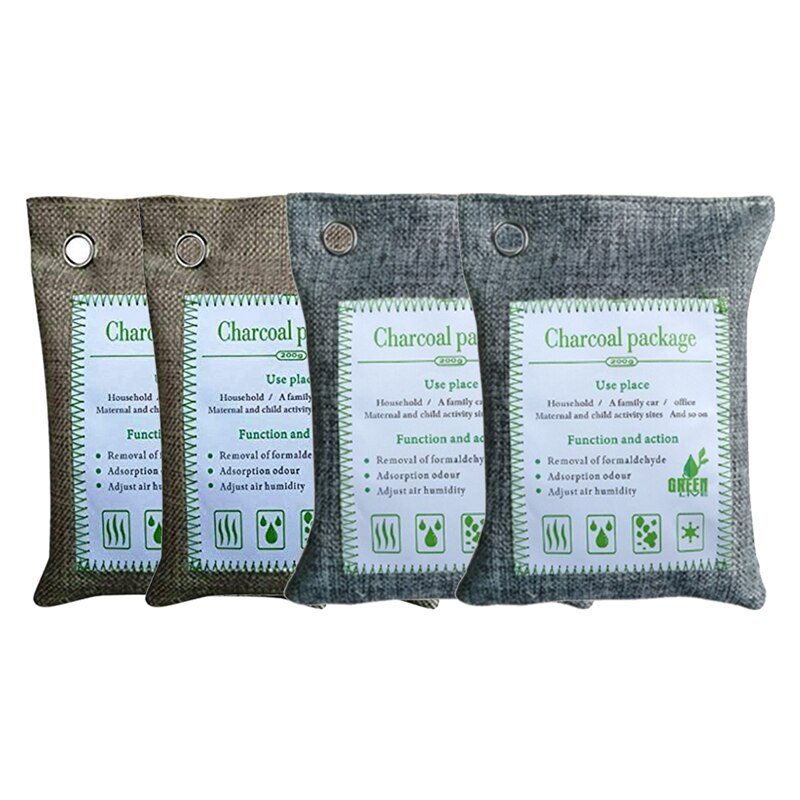 2 Stck Aktiviert Bambus Holzkohle Beutel Luft Reinigung Taschen Natürliche Luftreiniger Lufterfrischer Neutralizer Geruch Entfernen Eliminator Deodor