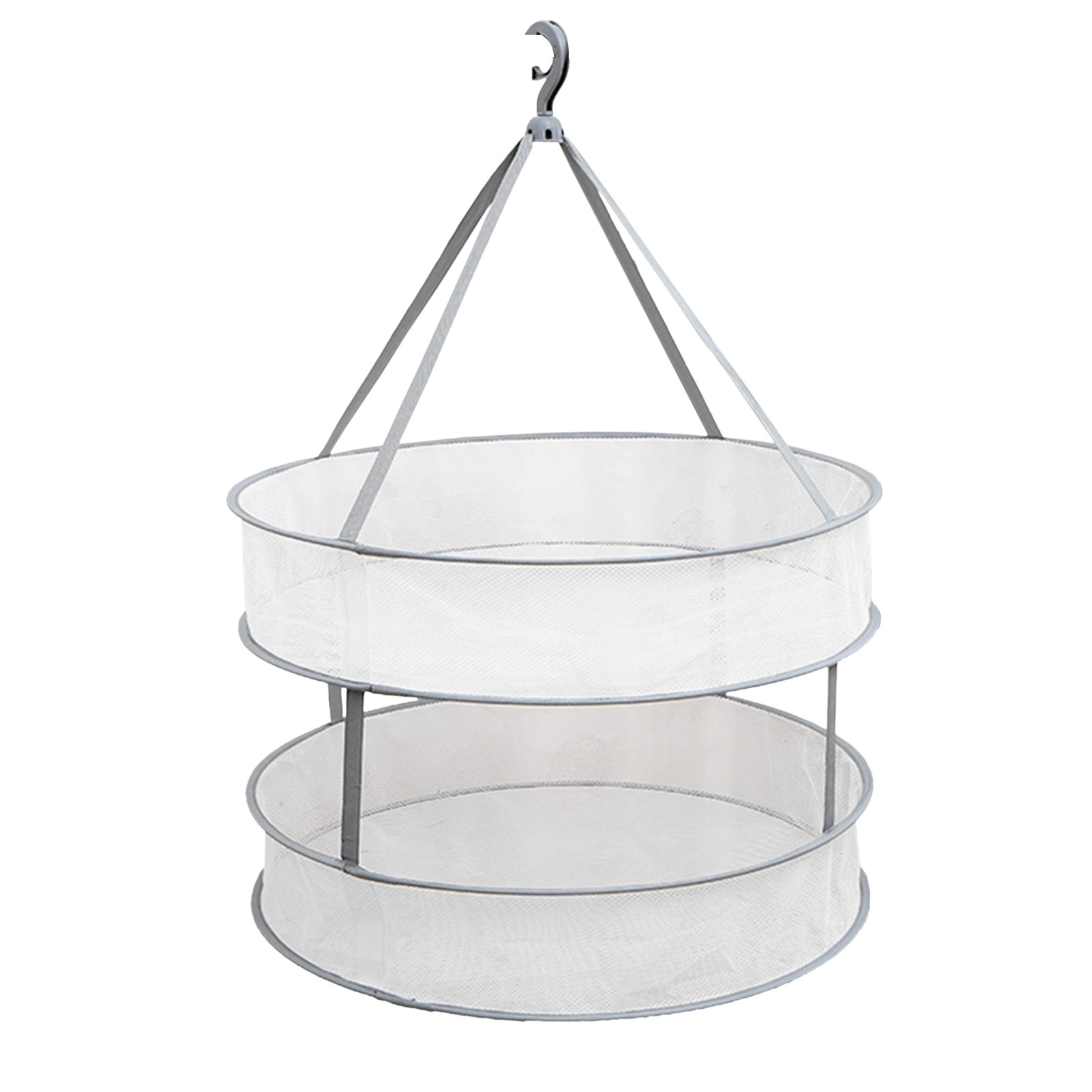 Mesh Clothes Hanging Dryer Abrasion Resistant Sweater Drying Basket Racks Hanging Clothes Laundry Net Mesh Basket Dryer Net: C Double layer