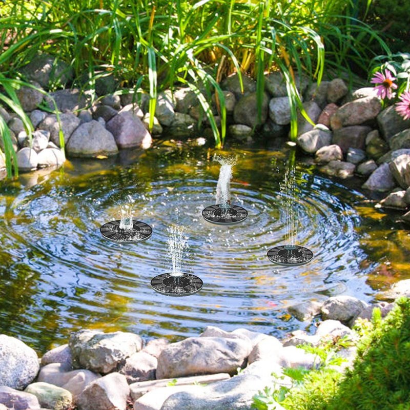 Tuin Zwembad Mini Zonne-Energie Fontein Vijver Zonnepaneel Drijvende Fontein Tuin Decoratie Fontein