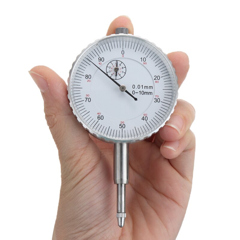 White-face Dial Test Indicator 0-10mm 58mm Dia. For Gear Backlash Measuring Tool Accurate Dial Gauge Suitable For Magnetic Base