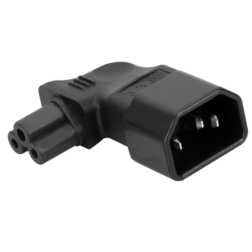 IEC320-C14 à IEC 320 C5 femelle trèfle cordon d'alimentation câble d'alimentation adaptateur pour alimentation pour ordinateur portable Scanner imprimante, 10A-16A 250V
