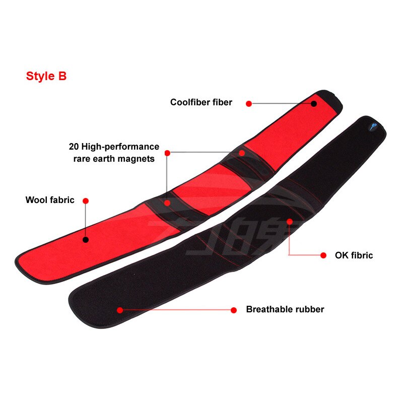 Turmalina magnetica terapia cintura brace auto calentamiento alivio de dolor de espalda cinturón ajustable soporte de cintura protector lumbar brace