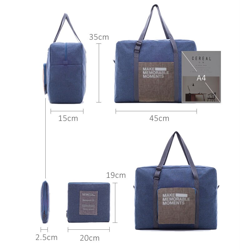 Scione 23L Wasserdicht Würfel Gepäck Tasche Koffer Große Kapazität Klapp Reise Verpackung Tote Hand Schulter Organizer Für Männer Frauen