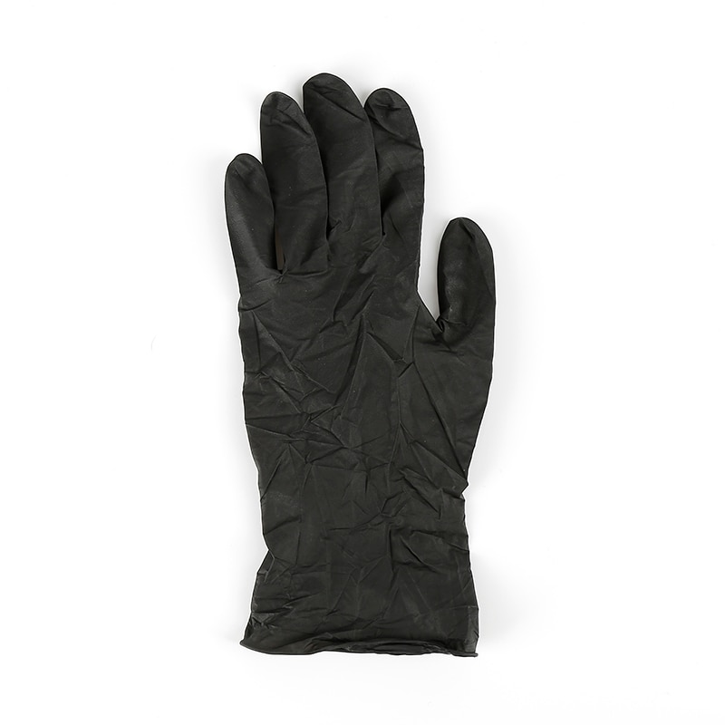 100Pcs Black Disposable Nitrile Latex Gloves Work/Food/Kitchen//Garden Gloves Household Cleaning For For Left and Right Hand