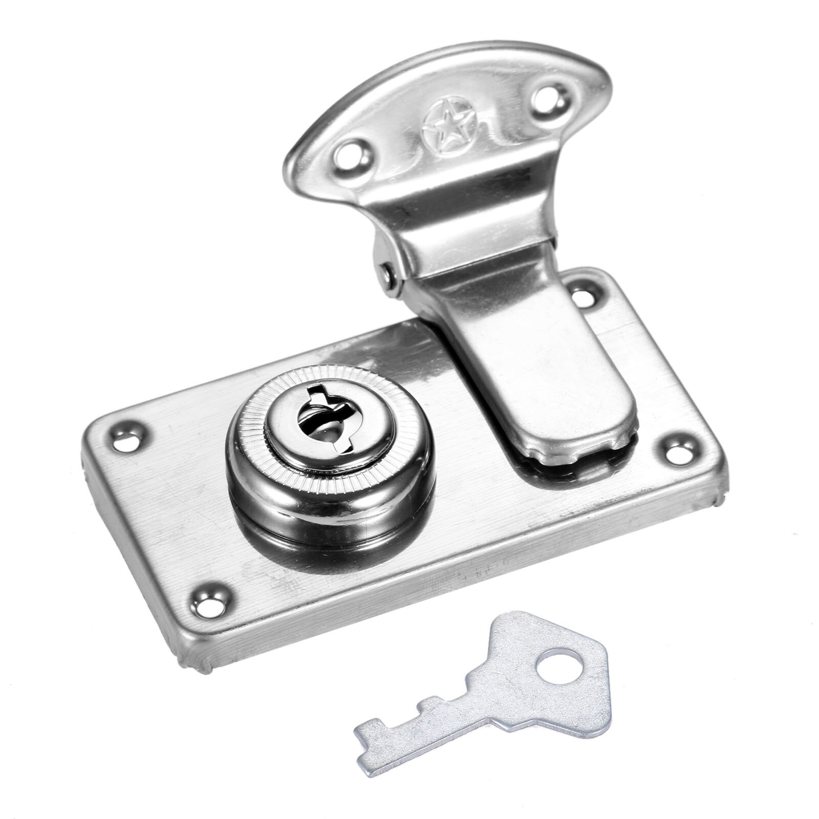 DRELD 73*41mm Vintage Metal Lock Chest Box Box Suitcase Case Buckles Toggle Hasp Latch Catch Clasp Furniture Hardware