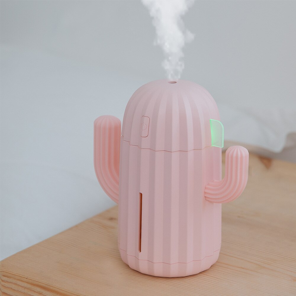 340mL Wireless Car Humidifier Cactus Humidifier Plant Mini Usb Wireless Air Purifier Humidifier Diffuser