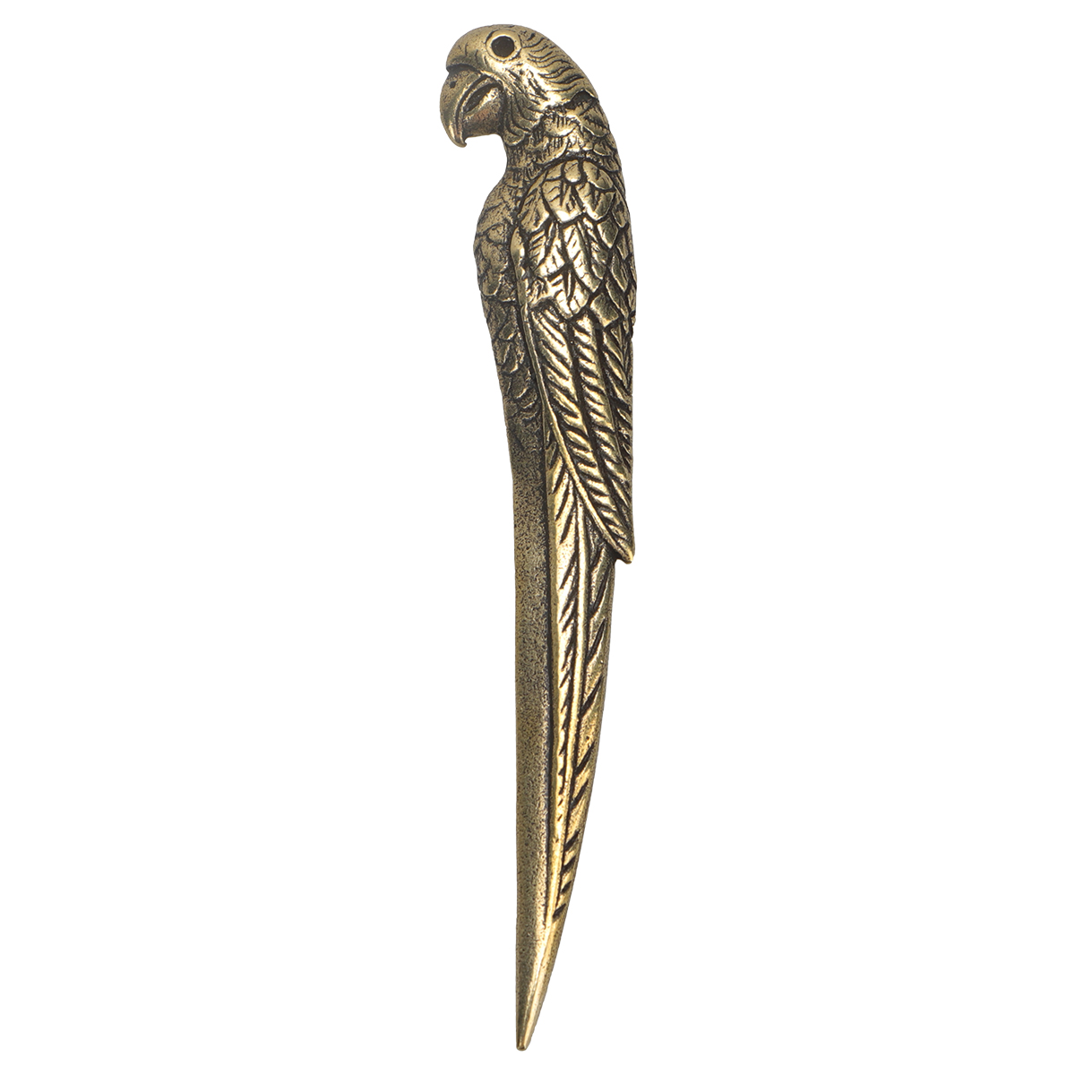 Cuchillo de cobre Vintage con forma de loro, accesorios para beber té, para la oficina, 1 ud.