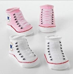 printemps -né tridimensionnel doux chaussettes bébé doux coton chaussettes 0 ~ 6 mois baskets modélisation