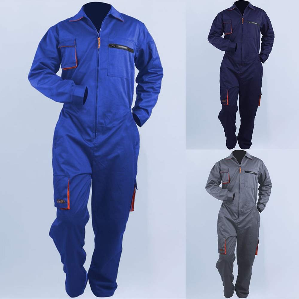 Plus size mænd arbejdsoveralls mandlige arbejdstøj uniformer tooling overalls arbejder reparatør strop jumpsuits sikkerhedsdragt  d30