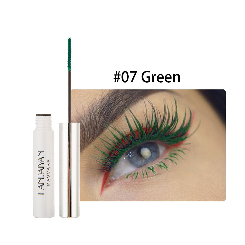 1pcs Color Mascara Waterproof 4d Silk Fibre Express Mascara Long-lasting Curling Lengthening Color Mascara 5ml: 7