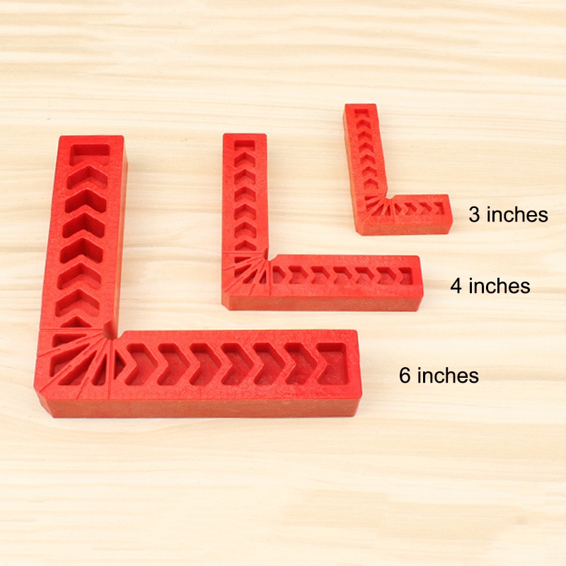 90 Degree Positioning Squares Plastic Clamping Square Right Angle Clamp Woodworking Carpenter Tool TP899