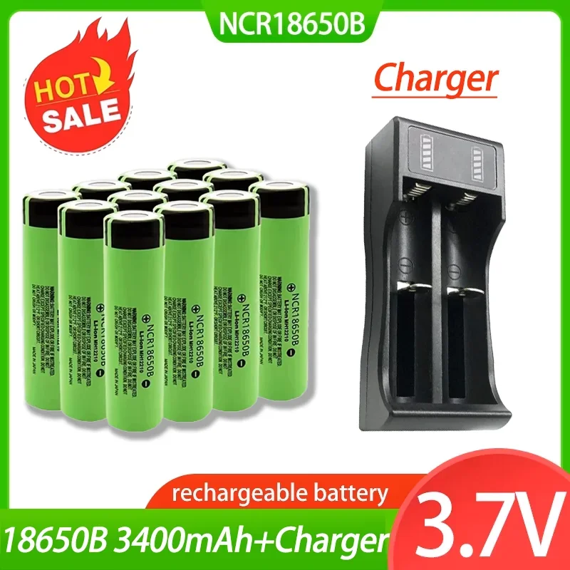 2025 nueva batería 18650 3,7 V 3400mAh batería recargable se puede utilizar para linterna cepillo de dientes eléctricoCameraToy 34B NCR18650B