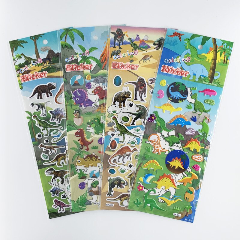 4 blätter/einstellen 3D Raum Planeten aufbringen blasiert Schaum Aufkleber für freundlicher Scrapbooking Aufkleber DIY Dekoration: Dinosaurier