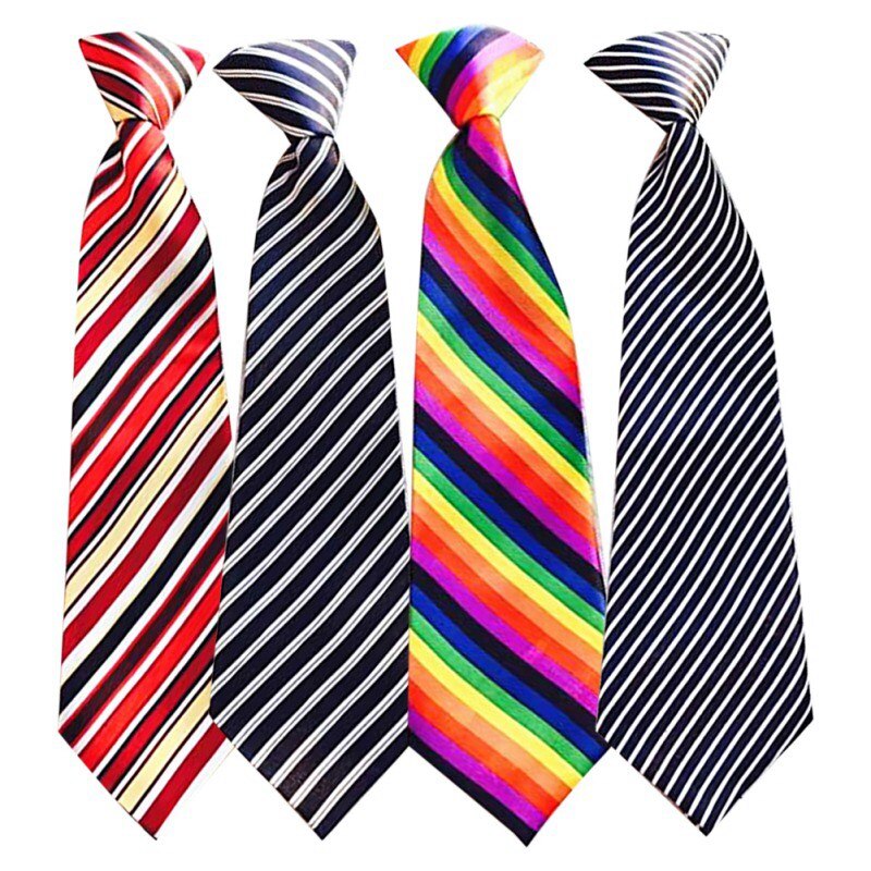 Baby hals slips slips slid til børn drenge piger studerende kid farverige polyester slips til skjorte over 3t