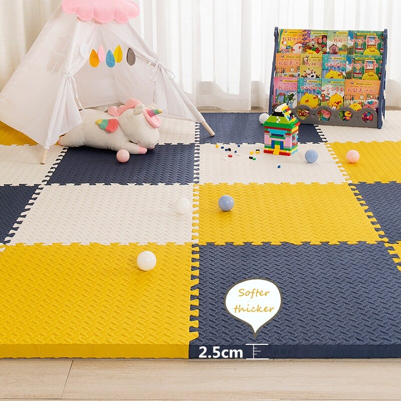 2.5Cm Dikke Baby Puzzel Matten Speelkleed Kids Grijpende Tegels Speelgoed Tapijt Zachte Klimmen Pad Eva Woonkamer Tatami spelen Matten