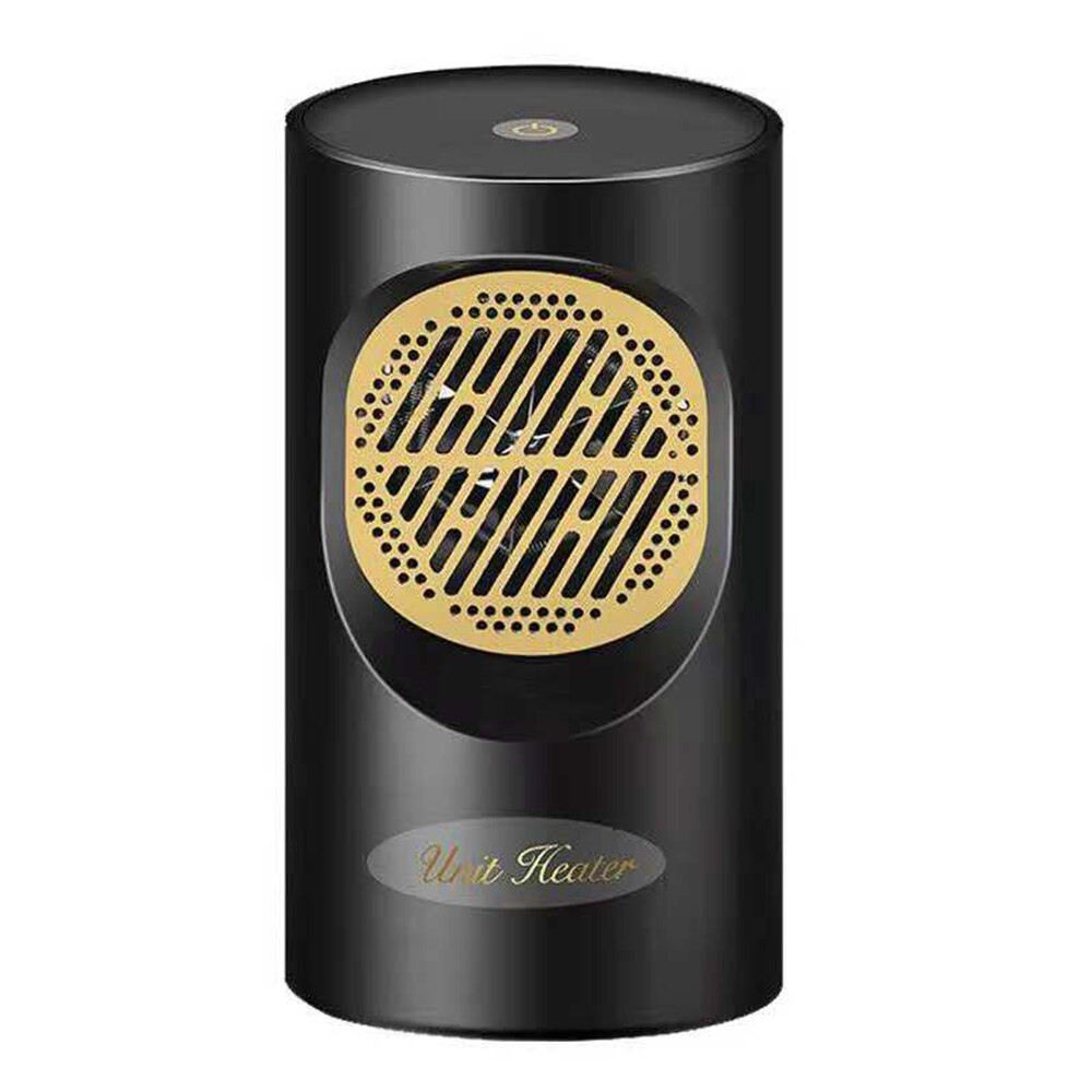Mini calefactor rápido portátil para escritorio, ventilador eléctrico, calentador de invierno para estudiantes, oficina, invierno, Hogar, baño, calefacción: Black