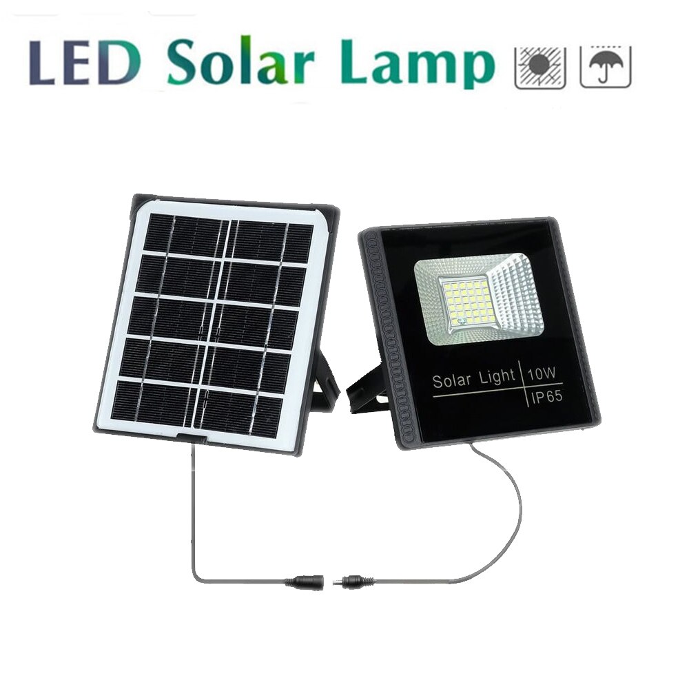 Led-tuinverlichting op zonne-energie, buitenverlichting op zonne-energie, waterdicht,  ip66 zonne-beveiligingslampen, schijnwerpers, afzonderlijk paneel voor binnen
