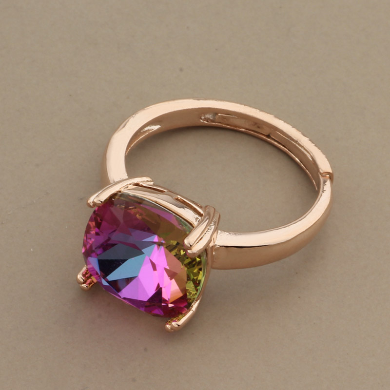 Anillos de lujo con forma cuadrada para mujer, joyería de clásico, joya para , anillo de boda, de joyería Vintage, 2022: Rojo