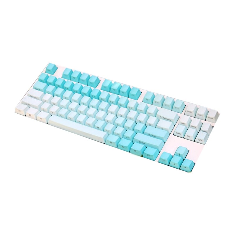 87/104/108 Keys OEM Profile Custom Side-Printed Keycaps PBT Backlit Gradient Keycaps for MX Cherry Mechanical Keyboard: 87C