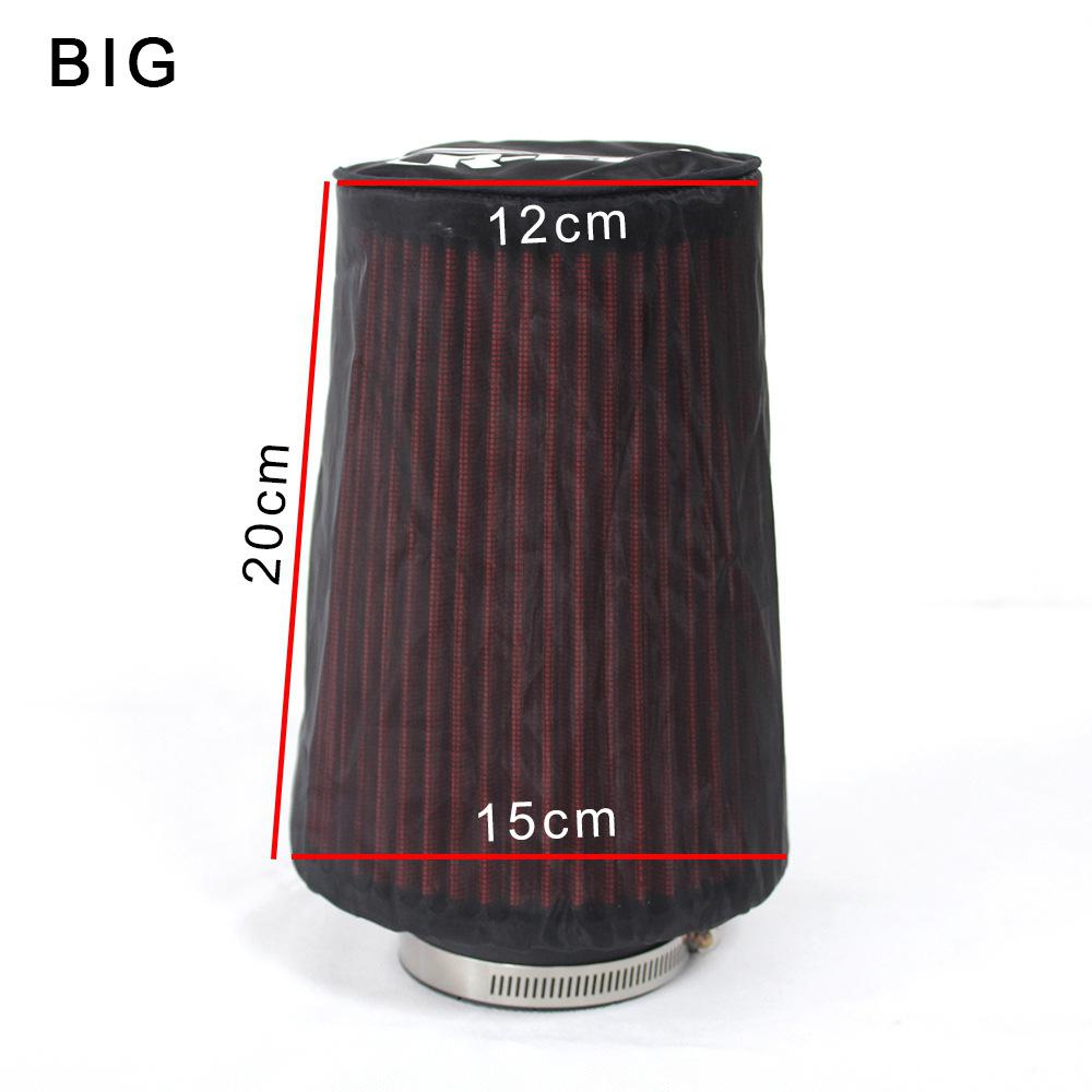 Universal Air Filter Protective Cover Dustproof Oil-proof Protective Cover for High-flow Air Inlet Filters Car Accessories: large