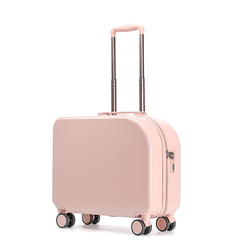 Maleta de viaje de 18 ''y 20'' con contraseña, caja giratoria de 45L, Maleta rodante, Maleta de viaje: Pink / 20 pulgadas