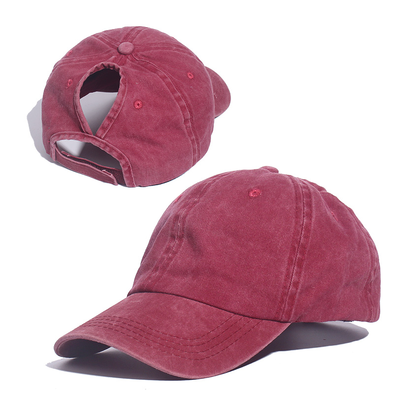 Paardenstaart Baseball Cap Vrouwen Mesh Baseball Hoeden Zomer Strand Cap Effen Kleur Snapback Meisje Zon Hoeden Met Gat Outdoor Sport cap: C