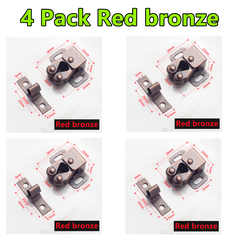 Cabinet Catches Magnet Door Stop, Closer, Stoppers, Damper, Buffer para Armário, Hardware, Móveis, Acessórios, Acessórios, Novo, 10-1Pack: Preto