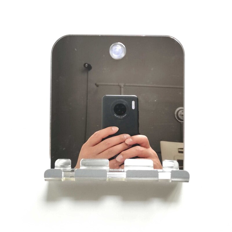 Miroir de douche Anti-buée, miroir de rasage de salle de bain sans buée