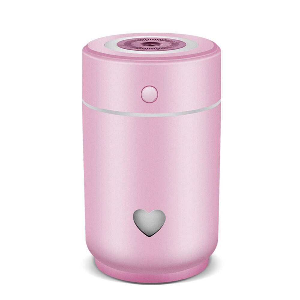 Cup Air Humidifier Car USB Charging Vehicle Difiuser Colorful Night Light Portable Humidificador Air Humidifier Aroma Lamp J002: Pink