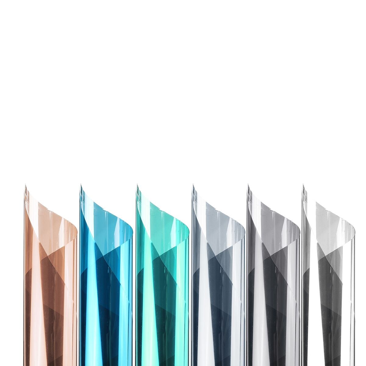 45 x 100cm/90 x 100cm 3d raam privacyfolie kleefvrije elektrostatische glasfolie geluidsreductie anti-uv glasfolie decor: 50 x 200cm ijsblauw